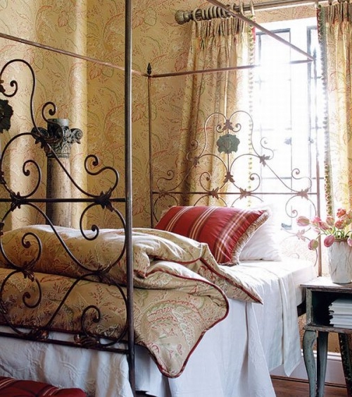 Интерьеры спален в стиле прованс - французское очарование