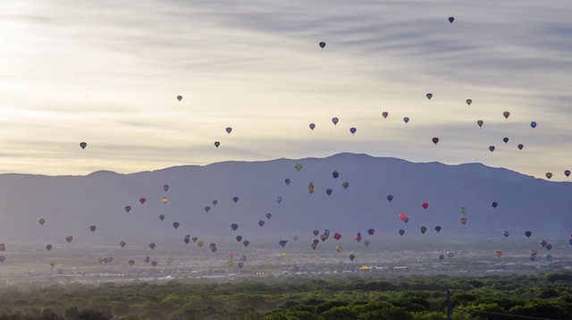 Шоу воздушных шаров во Альбукерке