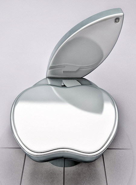«Яблочный» унитаз<br />
 из<br />
 материалов Apple