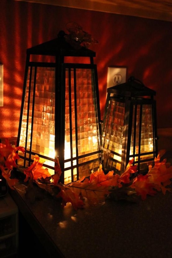 49 идей использования фонарей во осеннем декоре