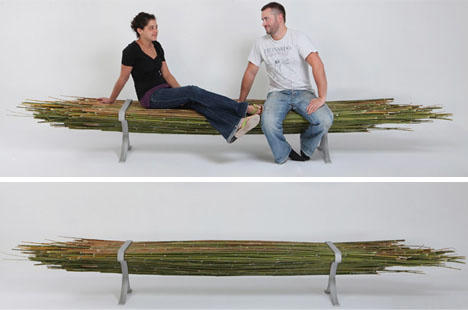 Бамбуковая скамейка