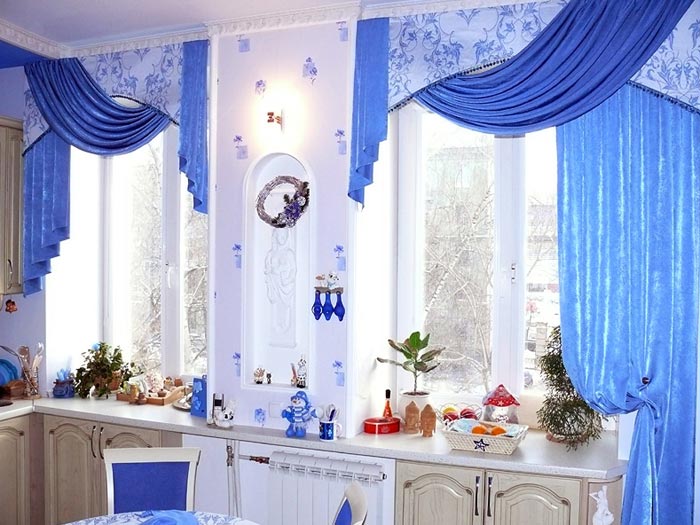Дизайн штор для кухни